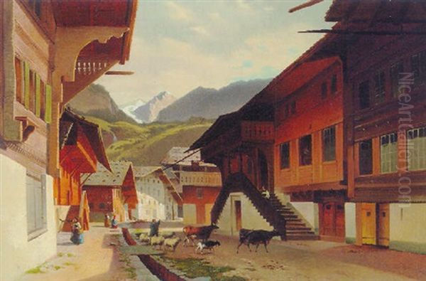 Village De Meyringen En Suisse - view 1