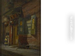 Alley In Chinatown, San Francisco by Charles Albert Rogers