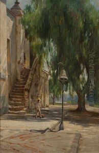 San Gabriel Mission, San Gabriel, Cal by Charles Albert Rogers