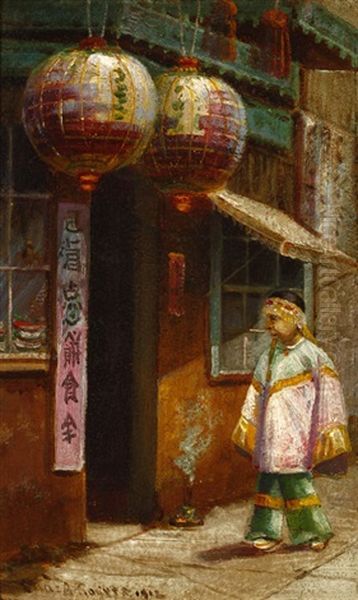 Figure In A Chinatown Alley - view 1