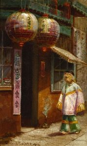 Figure In A Chinatown Alley