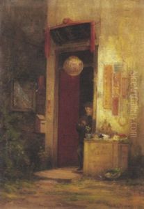 Old Chinatown, San Francisco by Charles Albert Rogers