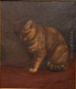 Portrait Of A Cat by Franklin Whiting Rogers
