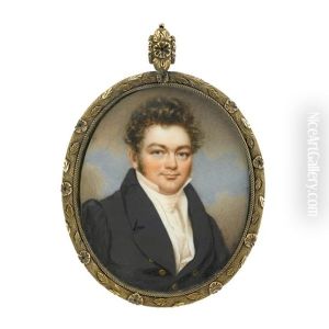 Miniature Portrait Of A Young Man, Circa 1830 by Nathaniel Rogers