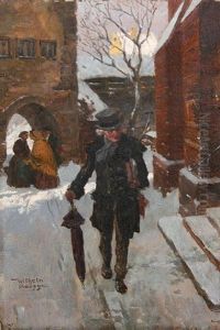 A Walk In The Snow by Wilhelm Roegge the Younger