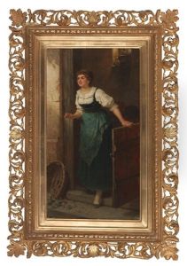 Madchen In Tracht by Wilhelm Roegge