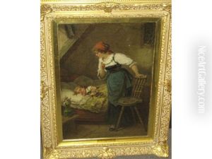 Interior With Sleeping Child