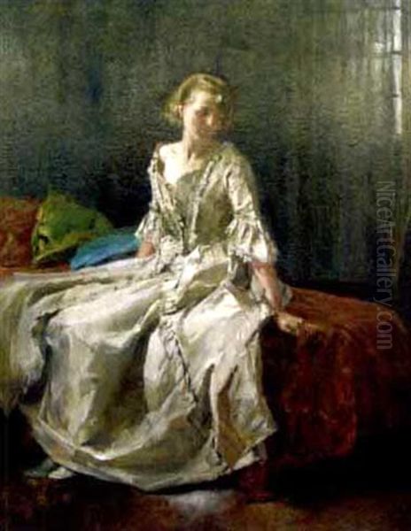 Portrat Einer Damen Im Festlichen Kleid - view 1