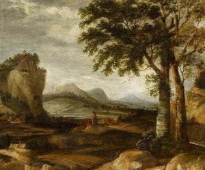 Mountainous Landscape With Meadows And Pastures by Roelant Roghman