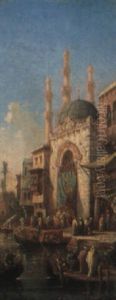 Entree De La Mosquee by Camille Rogier