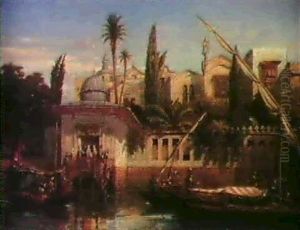 Maisons Sur Le Bosphore by Camille Rogier