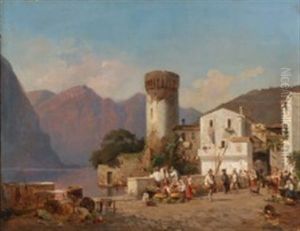 Scene From An Italian Mountain Village