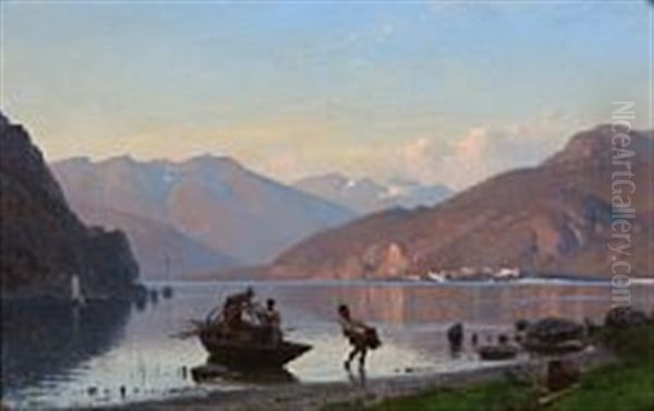 View From Lake Como - view 1