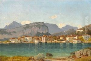 View From Torbole At Lake Garda