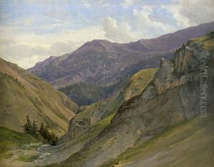 Alpenlandschaft Im Tiroler Etschtal