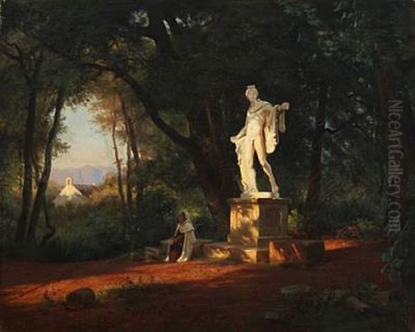 Contemplating Monk - view 1