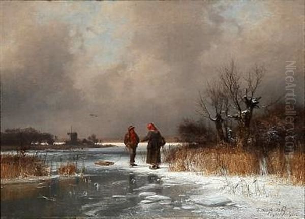 A Talk On A Frozen Lake - view 1