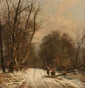 Winter Day In A Forest