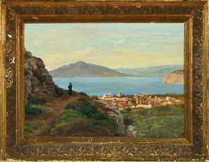 Monks At A Mountain Lake