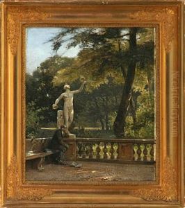 Fra Villa Borghese (from Villa Borghese) by Frederik Rohde
