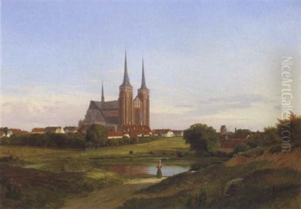 Udsigt Mod Roskilde Domkirke - view 1
