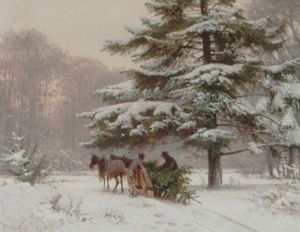 Juletraeet Hentes I Skoven
