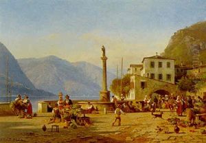 Gade I Bellagio Ved Comosoen