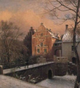 Fra Herregarden Dyobok I Skane, Vinter by Frederik Rohde