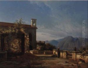 Terrasse Foran En Kloster I Norditalien by Frederik Rohde