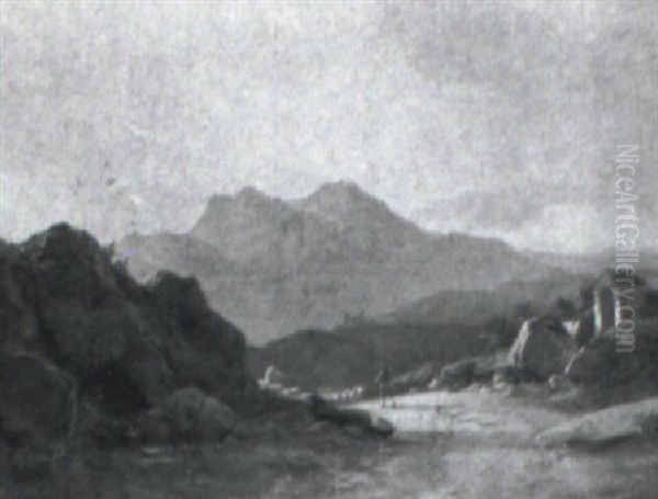 En Farhyrde I Sabinerbjergene Ved Olevano - view 1
