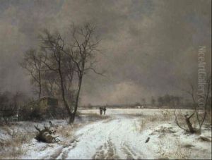 Vandrande Pa Vinterv,g by Frederik Rohde