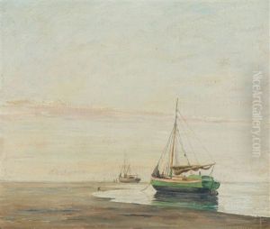 Sailing Ships On Fano Beach