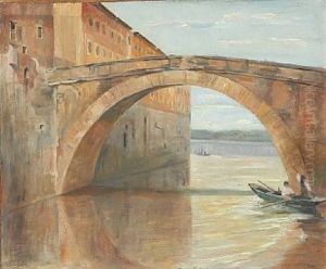 Scene From Southern Europe With A Bridge