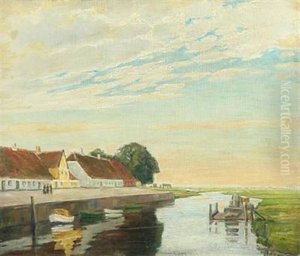 Scenery From Skibbroen In Ribe - view 1