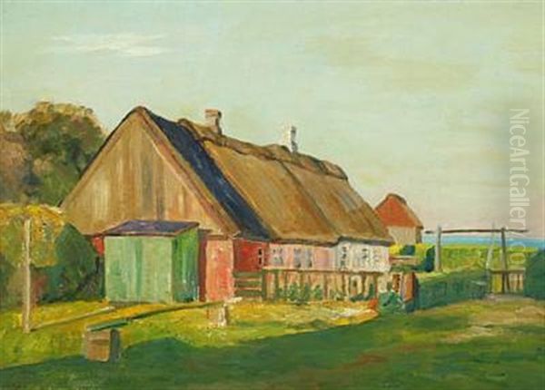 Danish Landscape With Half-timbered House - view 1