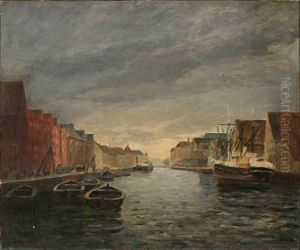 View From Christianshavn Canal, Denmark by Johan Rohde