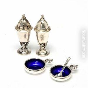 Acorn Casters And Cellars (set Of 5) by Johan Rohde