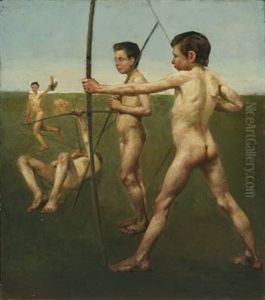 Young Naked Archers (+ Interior With Playing Trio, Verso)