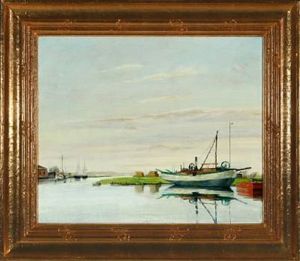 View From The Surroudings Of Ribe by Johan Rohde