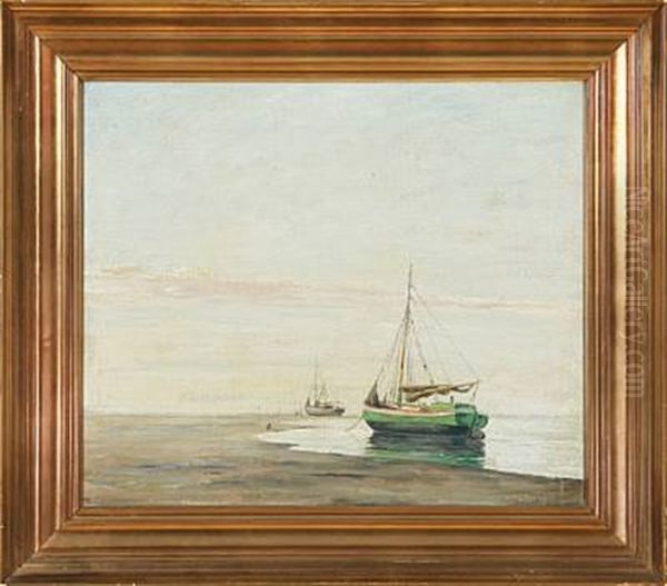 Sailing Ships On Fano Beach - view 1