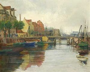 Parti Fra Christianshavns Kanal by Johan Rohde