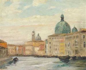 Parti Fra Canal Grande I Venedig