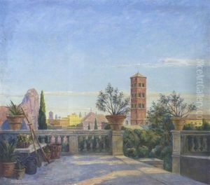 Udsigt Over Forum Romanum Fra Palatinerhojen I Rom