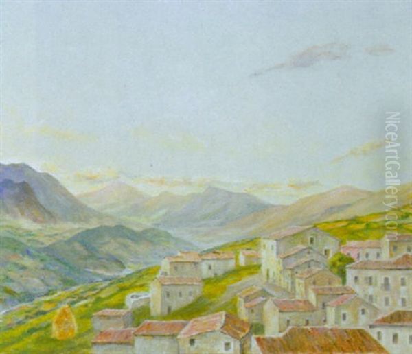 Udsigt Over Hustage I En Bjergkloft, Italien - view 1