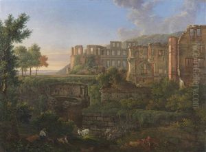 Ansicht Des Heidelberger Schlosses by Johann Martin Von Rohden