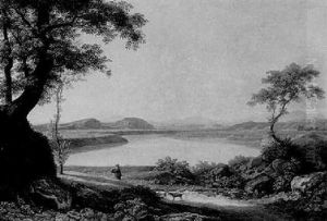 Landschaft In Der Umgebung Von Rom by Johann Martin Von Rohden