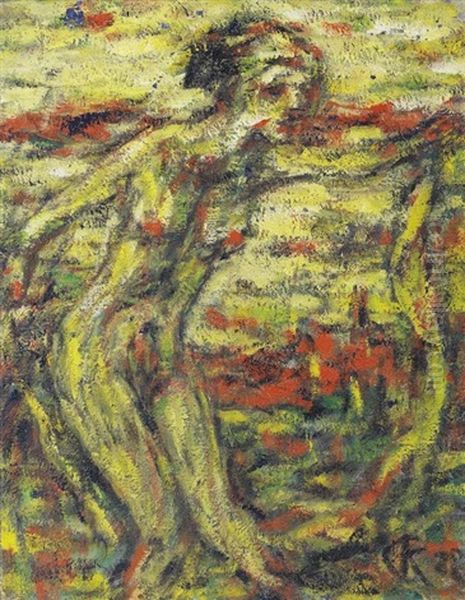 Tanzerin Mit Schleier by Christian Rohlfs