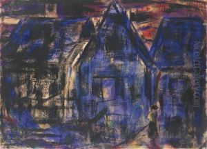Soester Hauser (houses In Soest) by Christian Rohlfs