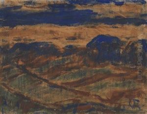 Hugelige Landschaft by Christian Rohlfs