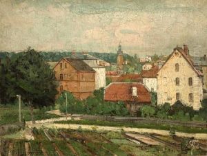 Weimar Mit Schlossturm by Christian Rohlfs